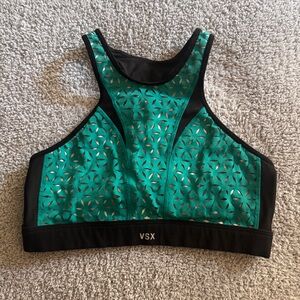 Victoria's Secret VSX Teal and Black Sports Bra